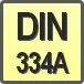 Piktogram - Typ DIN: DIN 334A
